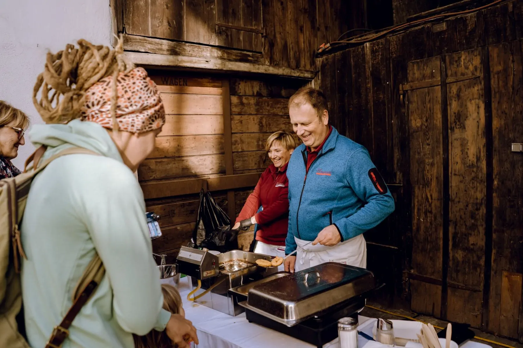 Blick in die Küche