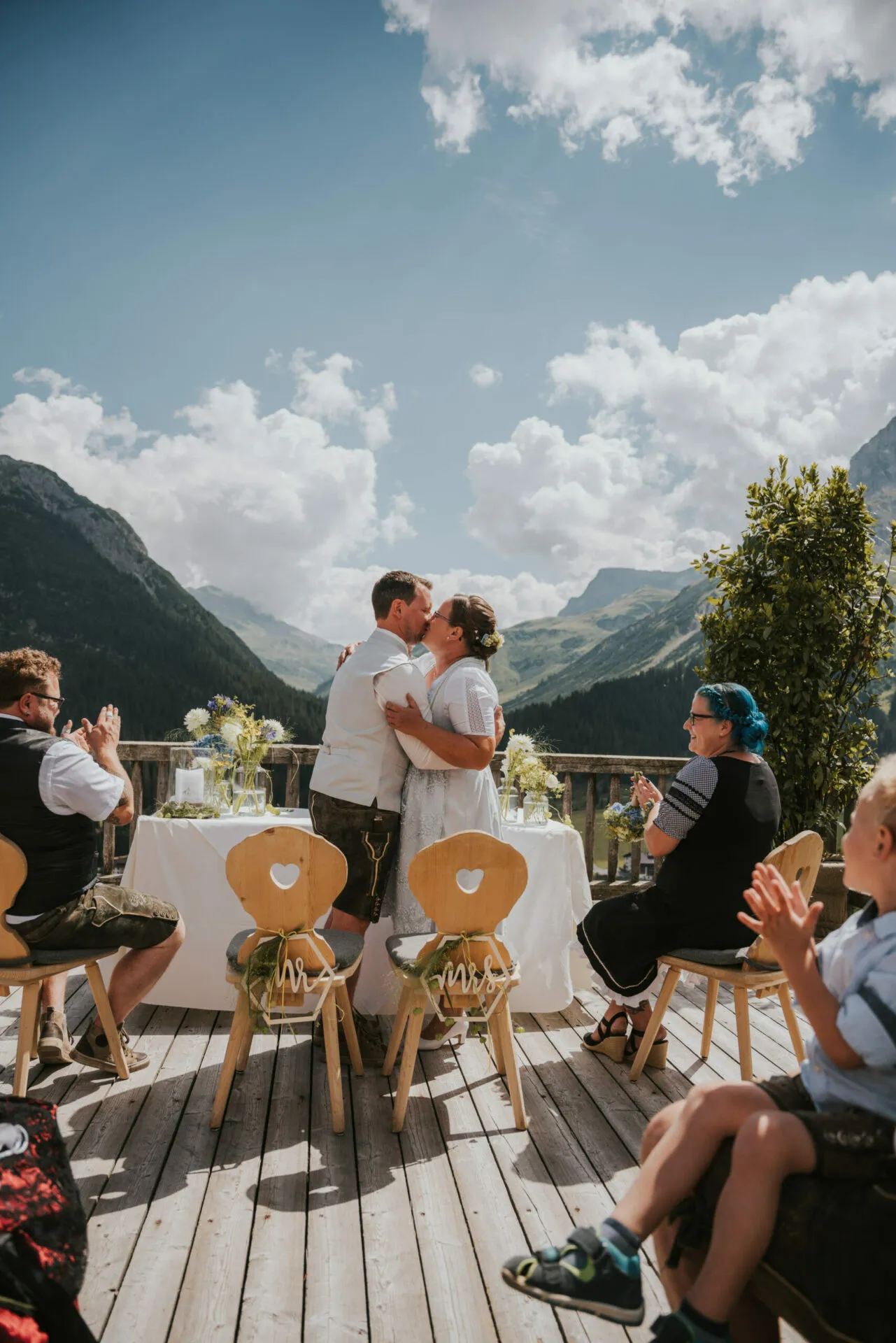 Lachen bei der Feier