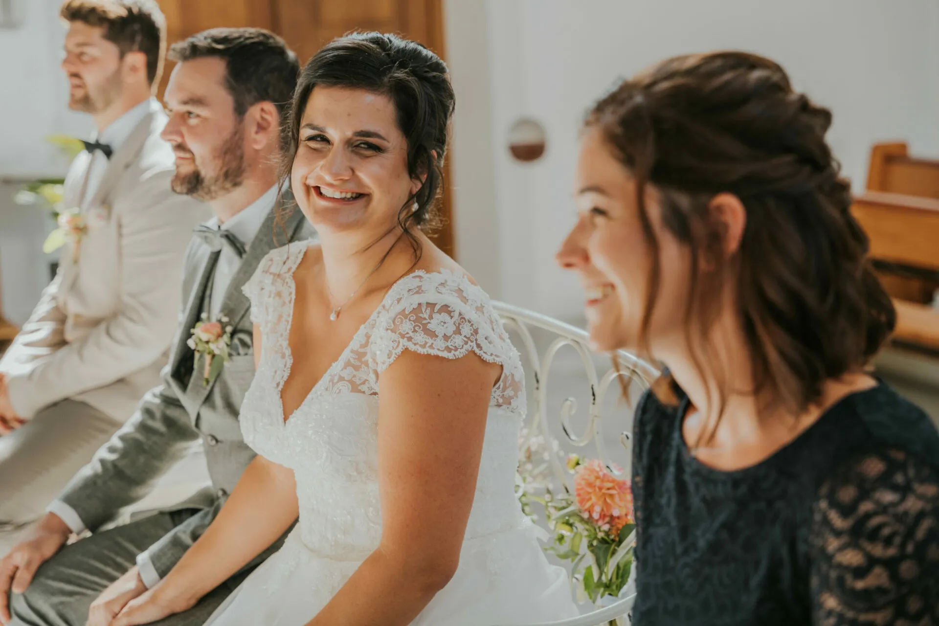 Lachen bei der Feier