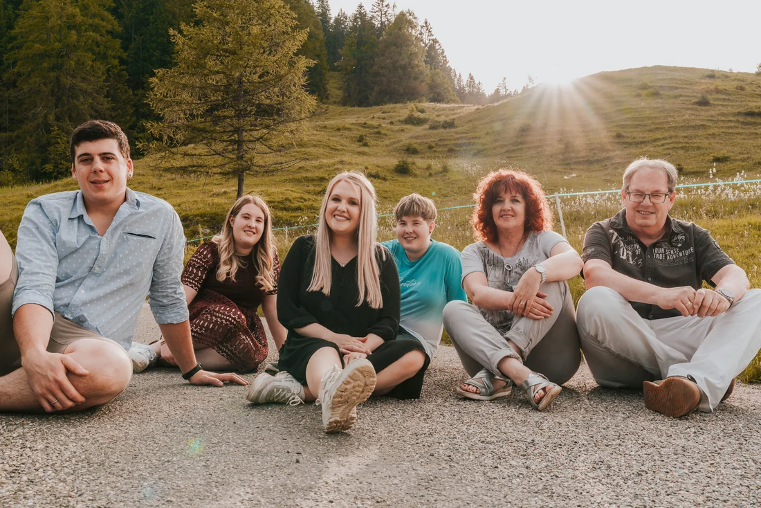 Großeltern dabei, Familienshooting in Vorarlberg